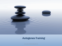 Webinar: Autogenes Training