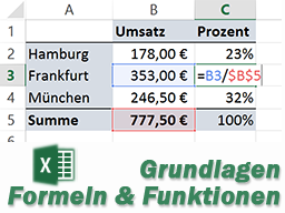 Webinar: MS Excel Modul 2: Rechnen mit Formeln u. Funktionen (Einstieg)