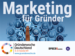 Webinar: Marketing für Gründer - Gründerwoche 2019