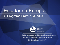 Webinar: Estudar na Europa: o programa Erasmus Mundus