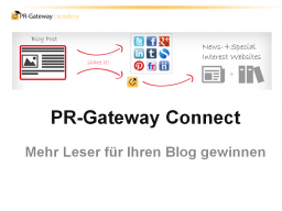 Webinar: PR-Gateway Connect: Mehr Leser für Ihren Blog gewinnen