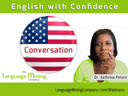Webinar: English with Confidence