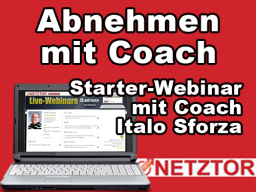 Webinar: Abnehmen mit Coach - Starterwebinar mit Italo Sforza
