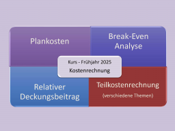 Webinar: Kostenrechnung - F 2025