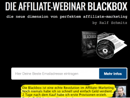 Webinar: Blackbox: Wie Sie 4756,00 Euro pro Monat mit Webinaren verdienen, und niemals selbst ein Webinar halten müssen!