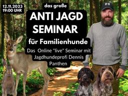 Webinar: ANTI Jagd Training für Familienhunde vom Jagdhundeprofi