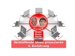 Webinar: win TRIZ Verblüffende Ideen - Einführung