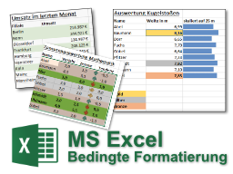 MS Excel - Überblick durch bedingte Formatierungen