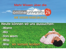 Webinar: Mehr Wissen über die OnlineUniversity24
