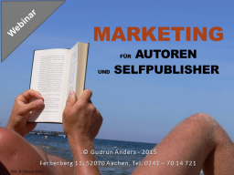 Webinar: Marketing für Autoren und Selfpublisher