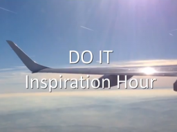 Webinar: DO IT Inspiration Hour