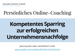 Webinar: Persönliches Online-Coaching