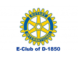 Webinar: Meeting Rotary E-Club of D-1850