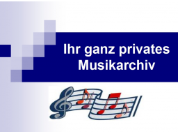 Webinar: Tipps für Ihr privates Musikarchiv