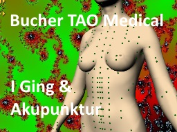 Webinar: Bucher TAO Medical - Chinesische Bio-Resonanz