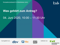 Webinar: Was gehört zum Antrag?