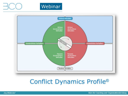 Webinar: Conflict Dynamics Profile