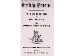 Webinar: Eine kritische Analyse zu G.E. Lessing Emilia Galotti (Deutsch, Literatur, Werke)
