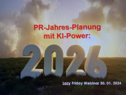 PR-Jahres-Planung 2026 mit KI-Power