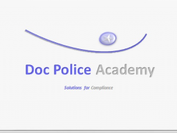 Webinar: Geldwäscheseminar online der Doc Police Academy zur Methodik der Geldwäsche
