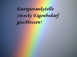 Webinar: Energievampire abwehren! Energietankstelle wegen Eigenbedarf geschlossen