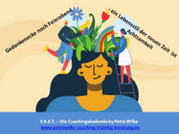 Gedankenecke - nach Feierabend, ein Lebensstil der neuen Zeit ist Achtsamkeit