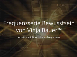 Webinar: Frequenztherapie nach Vinja Bauer - VBB