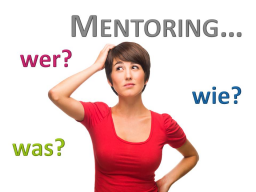 Webinar: Mentoring - wer, wie, was?
