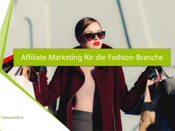 Webinar: Affiliate-Marketing für die Fashion-Branche