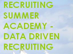 Webinar: RSA Data Driven Recruiting - Stellenanzeigen/Jobbörsen
