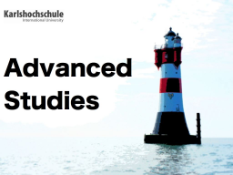 Webinar: AdvancedStudies@Karlshochschule