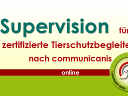 Webinar: Supervision für zertif. Tierschutzbegleiter nach communicanis