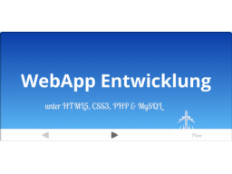 Webinar: Dynamische WebApp in 30 min