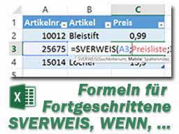 Webinar: MS Excel Modul 3: Weiterführende Formeln & Funktionen