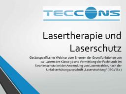Webinar: Lasertherapie und Laserschutz in der Veterinärmedizin