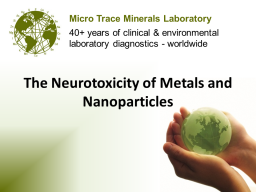 Webinar: The Neurotoxicity of Metals and Nanoparticles