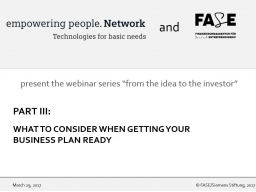 Webinar: What to consider when getting your business plan ready