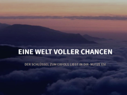 Webinar: Eine Welt voller Chancen